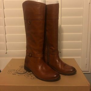 Frye boots camel color